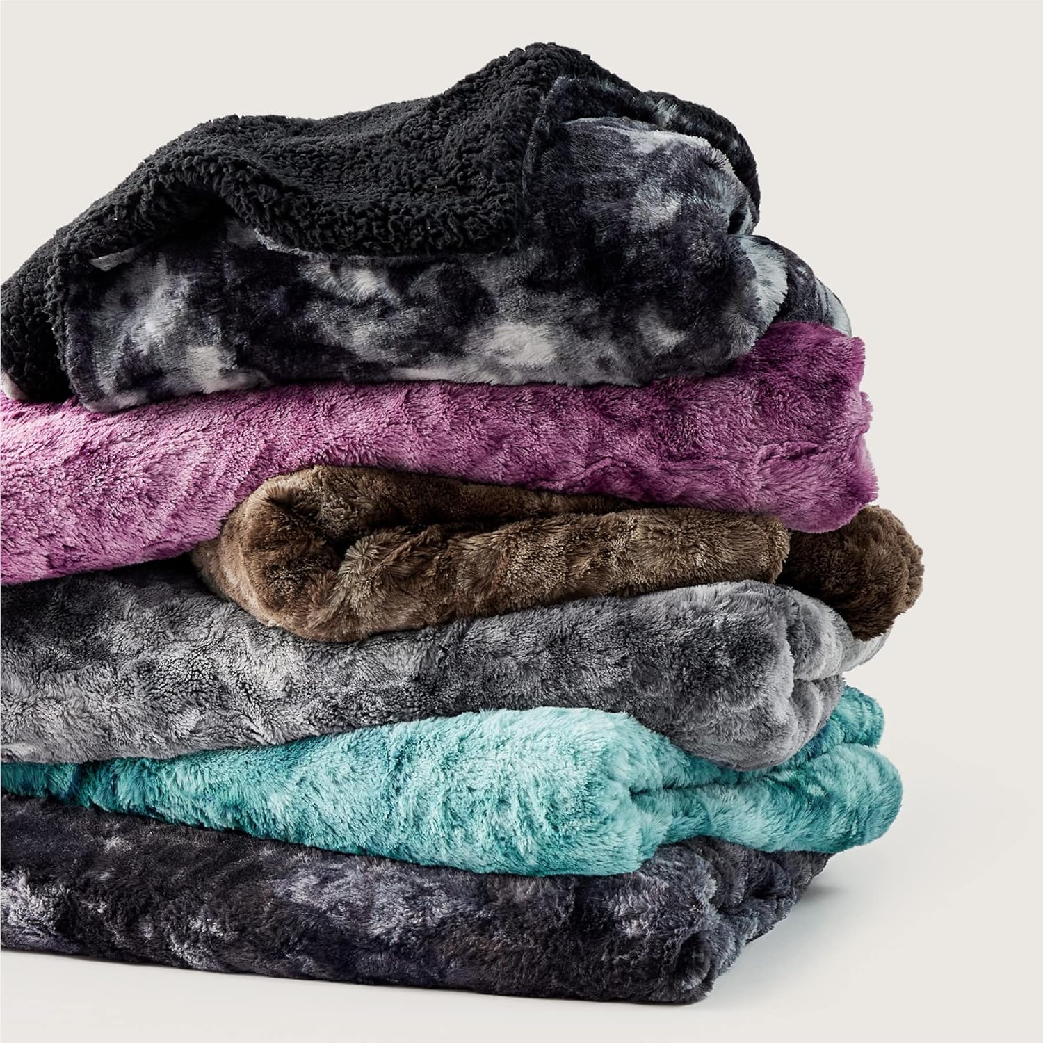 Bedsure Faux Fur Throw Blanket for Couch - Dark Grey Fuzzy Plush Fluffy Soft Sherpa Fleece Blankets and Throws for Sofa and Bed, 50x60 inches : Everything Else