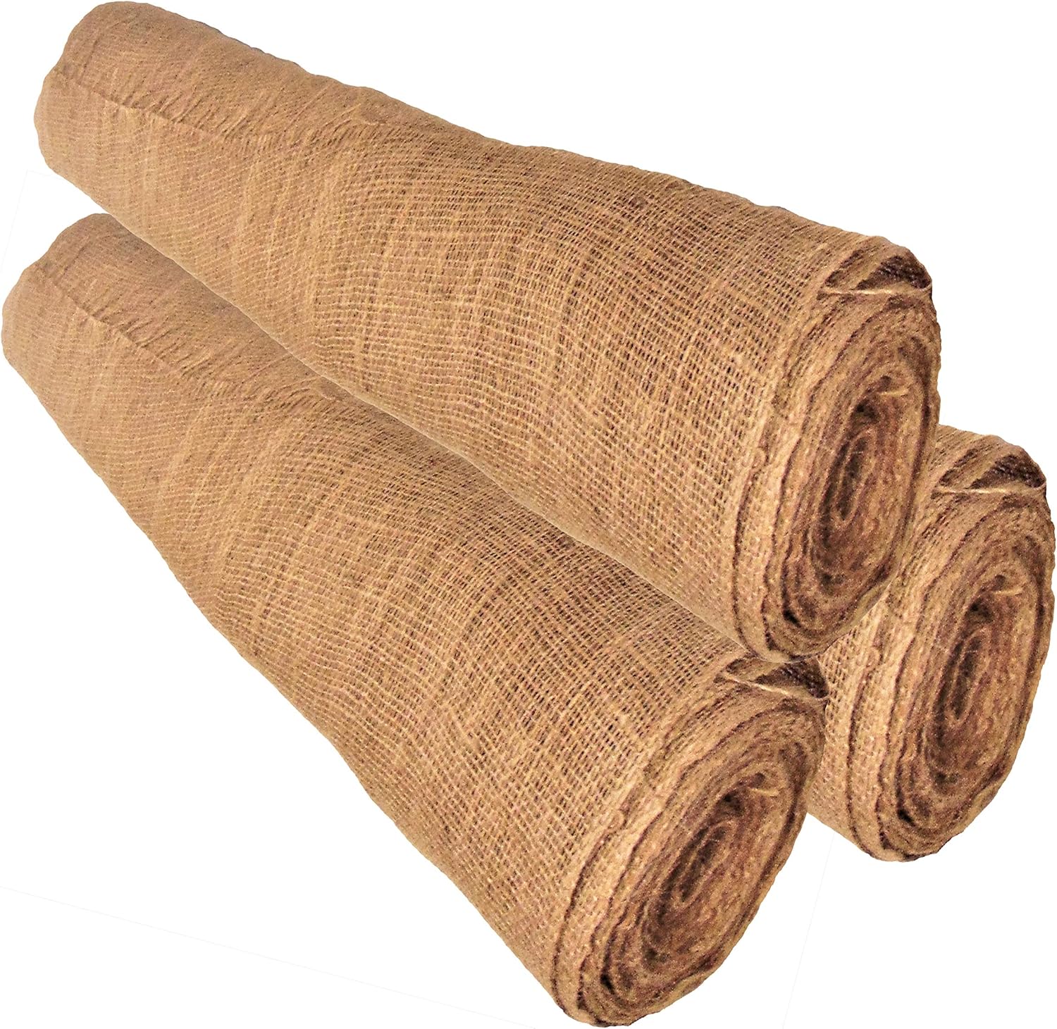 40" x 96-100 feet Burlap in 2 Rolls | Raised Garden Bed Liners | loosely Weaved 7 oz Jute-Burlap| Natural Product (40" Inch 32-Yards)