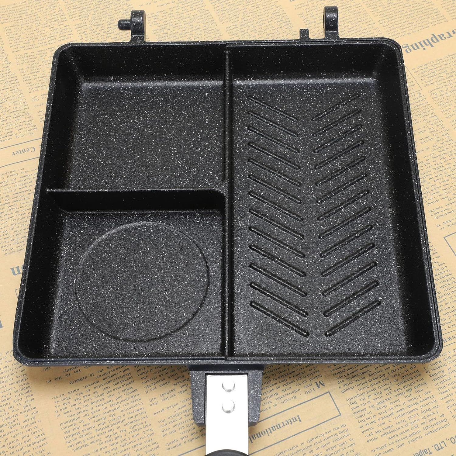 Sturdy Smooth Steak Roasting Tray with Fast Heat Spread for Perfect BBQ Steak Lover Barbecue Pan