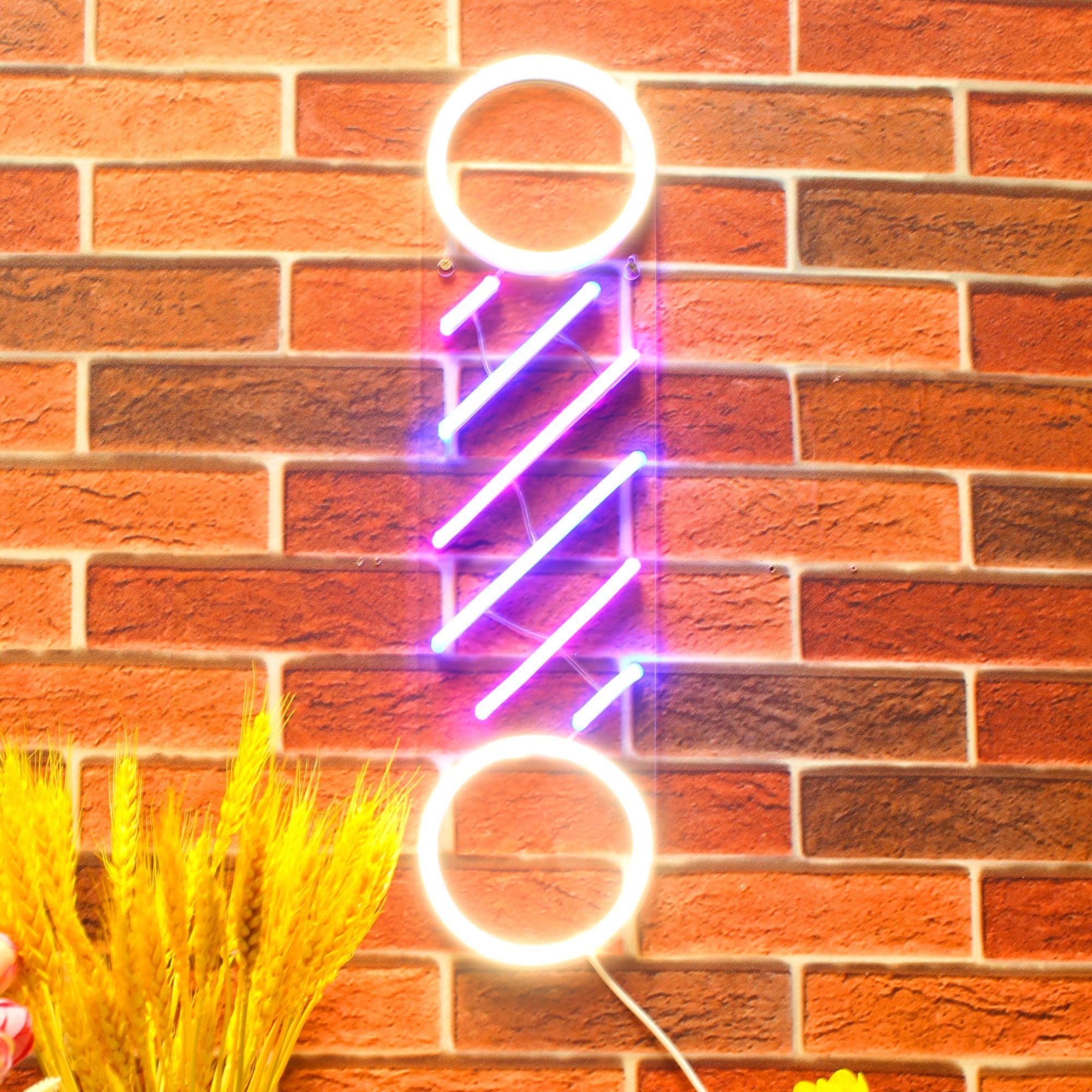 Amazon.com : ADVPRO Barber Pole Flex Silicone LED Neon Sign - Pink
