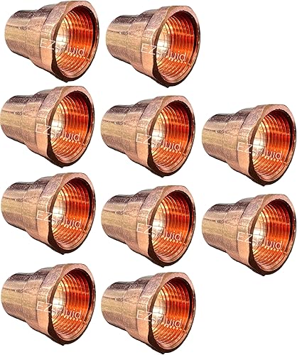 Miniatura 2 de EZ-FLUID Fontanería (10 unidades) Adaptador hembra de cobre C X FIP LF de 12 pulgada C X FIP LF Conexiones de cobre a presión, conexión de soldadura
