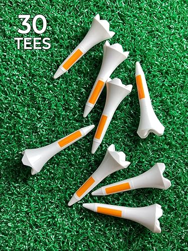 Miniatura 6 de PrideSports PTS Plastic Golf Tees 30 Count, 1-1/2 Inch #1 Plastic Tee on Tour Best for Irons, Hybrids, and Woods