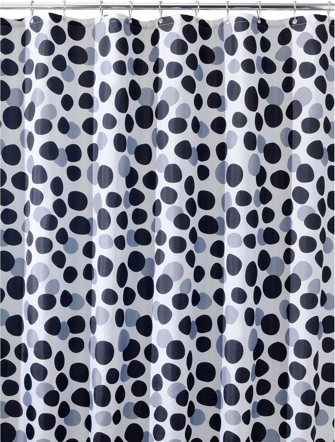 InterDesign Geometric EVA Shower Curtain, 72-Inch by 72-Inch, Dotti