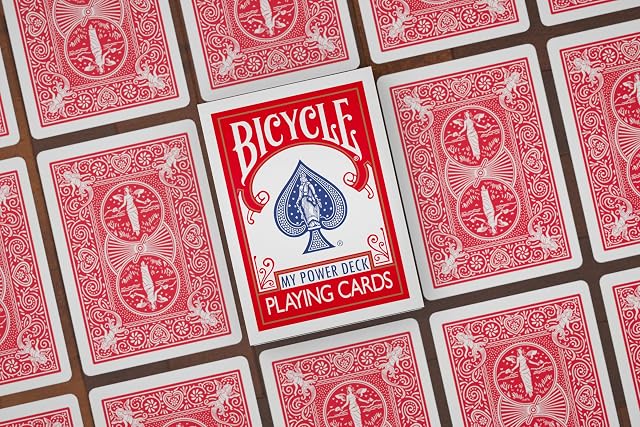 Foto 7 de 7 de MAGICAPLANET My Power Deck - Juego de cartas marcado, 16 trucos de magia explicados, color de espalda rojo