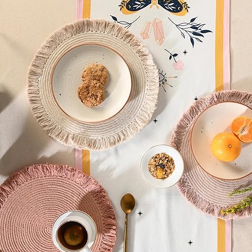 Miniatura 2 de Juego de 6 manteles individuales redondos, 100% algodón, Frozen