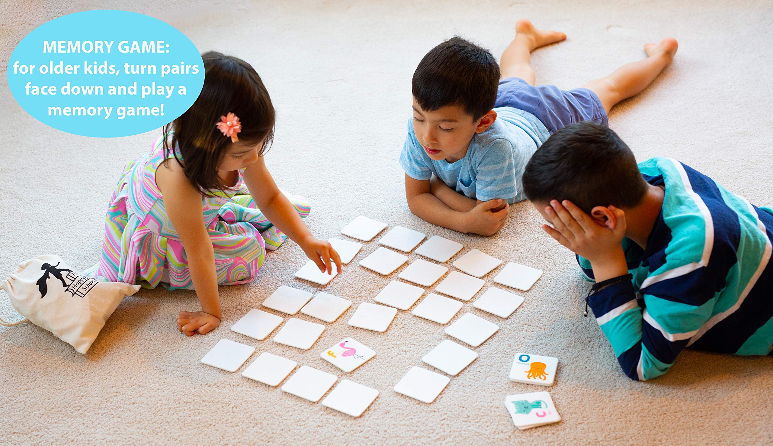 Matching Animal Alphabet Flash Cards - 52 Felts | Animals and Letters Matching Game for Flannel Board | ABC Animal Cards Memory Game for Toddlers | Preschool Flash Cards 3-5 Year Old | Alphabet Games - Image 5