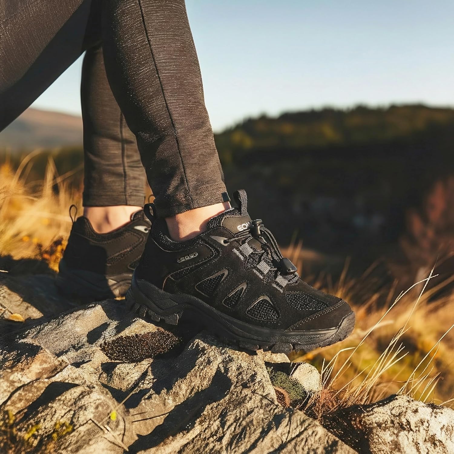 EQW Kids Waterproof Sneakers for Boys Girls Outdoor Hiking Running Walking Tennis Shoes Non Slip Comfort Fashion Shoes