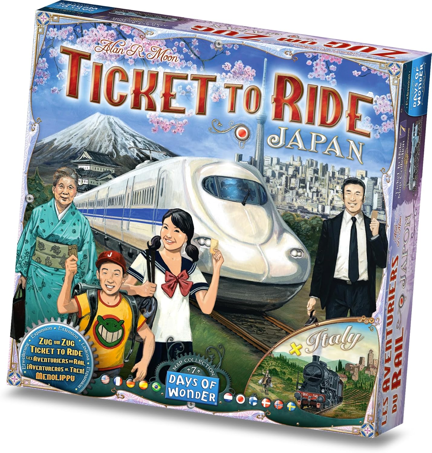 Ticket to Ride Japan + Italy Board Game EXPANSION – Train Route Strategy Game, Fun Family Game for Kids & Adults, Ages 8+, 2-5 Players, 30-60 Minute Playtime, Made by Days of Wonder