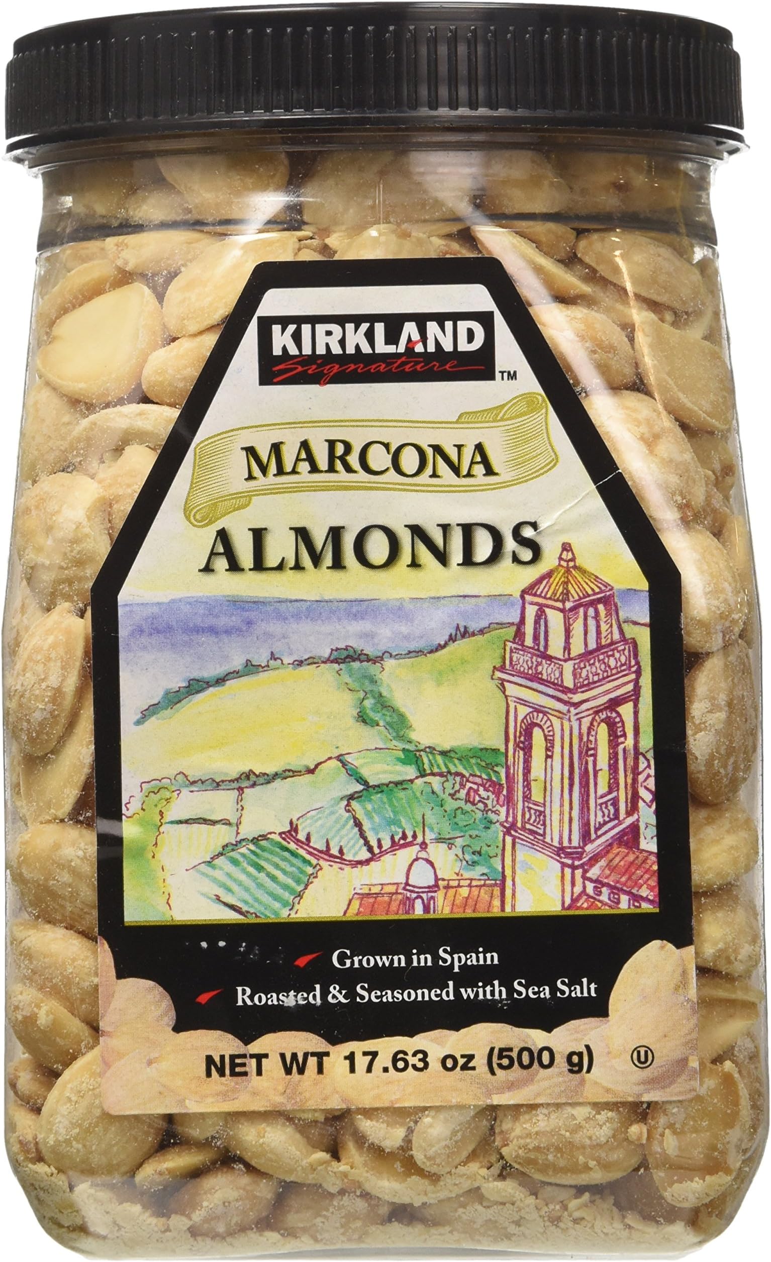 Kirkland Marcona Almonds, Roasted and Seasoned with Sea
