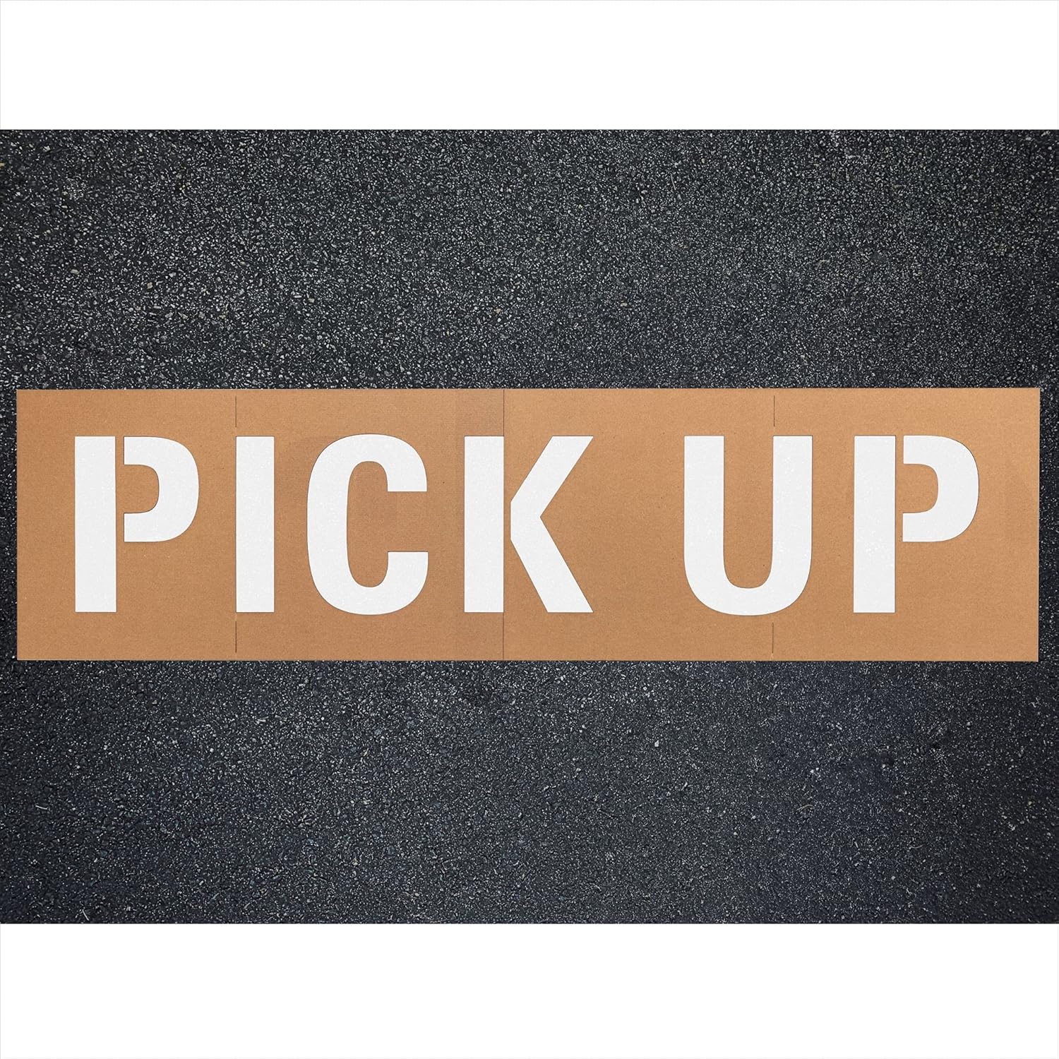 APS 12" Pick UP Stencils for Parking Lots | Reusable Parking Lot Stencils | Made in USA