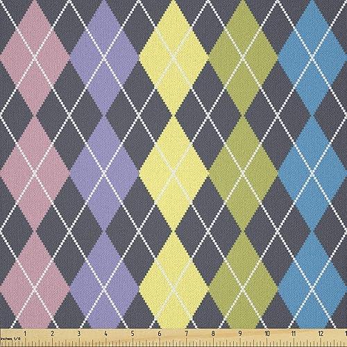 Miniatura 21 de Lunarable Tela suculenta de The Yard, flores en acuarela estilo pintura coloridas flores de primavera tema de jardinería, tela de microfibra