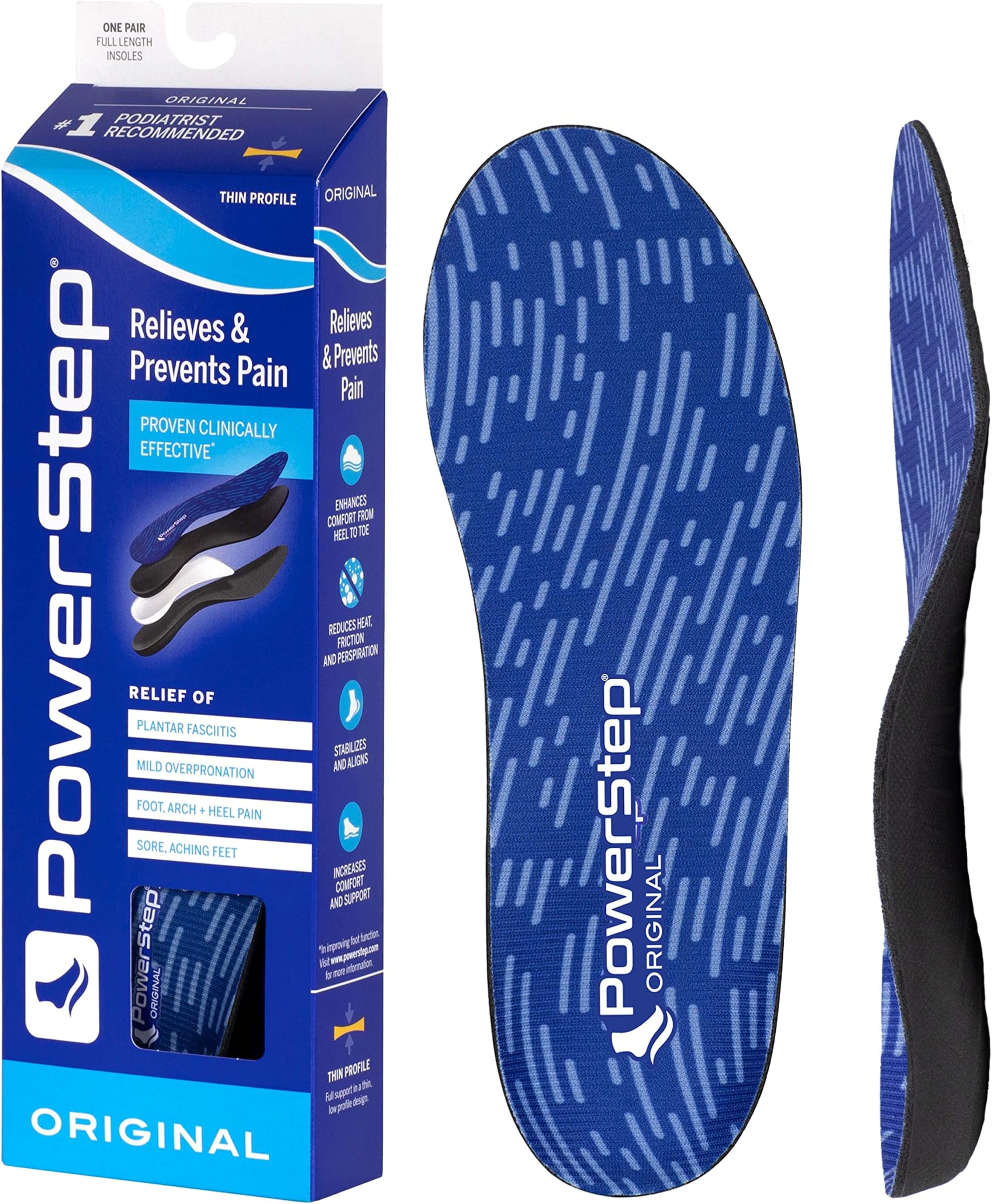 Powerstep ProTech Full Length Orthotic Insoles Medical