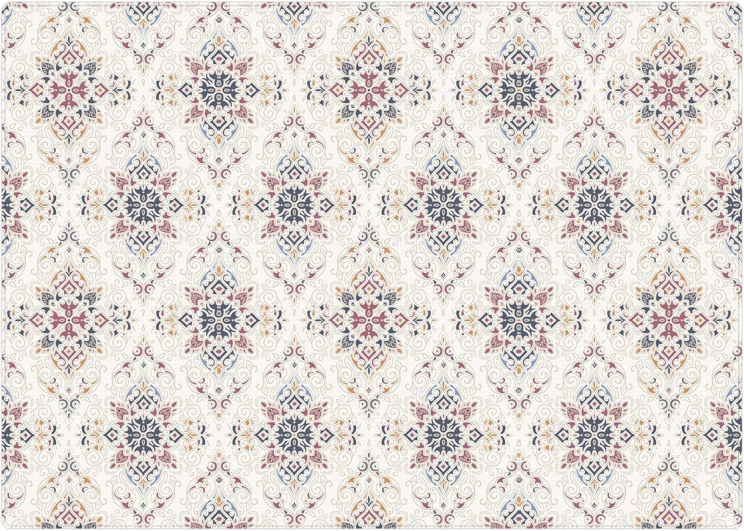 Premium Stylish Foam Floor Mat | Cushy-Soft & Thick | Waterproof, Easy-to-Clean, Hypoallergenic, Non-Toxic, Reversible, Portable | Baby Play Mat, Yoga Mat, Exercise Mat - Large Chic Boho