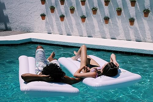 Miniatura 10 de Rae Dunn x CocoNut Float - Flotador de tumbona para adultos, tamaño adulto, multiusos, inflable y silla de descanso, flotador de balsa versátil para