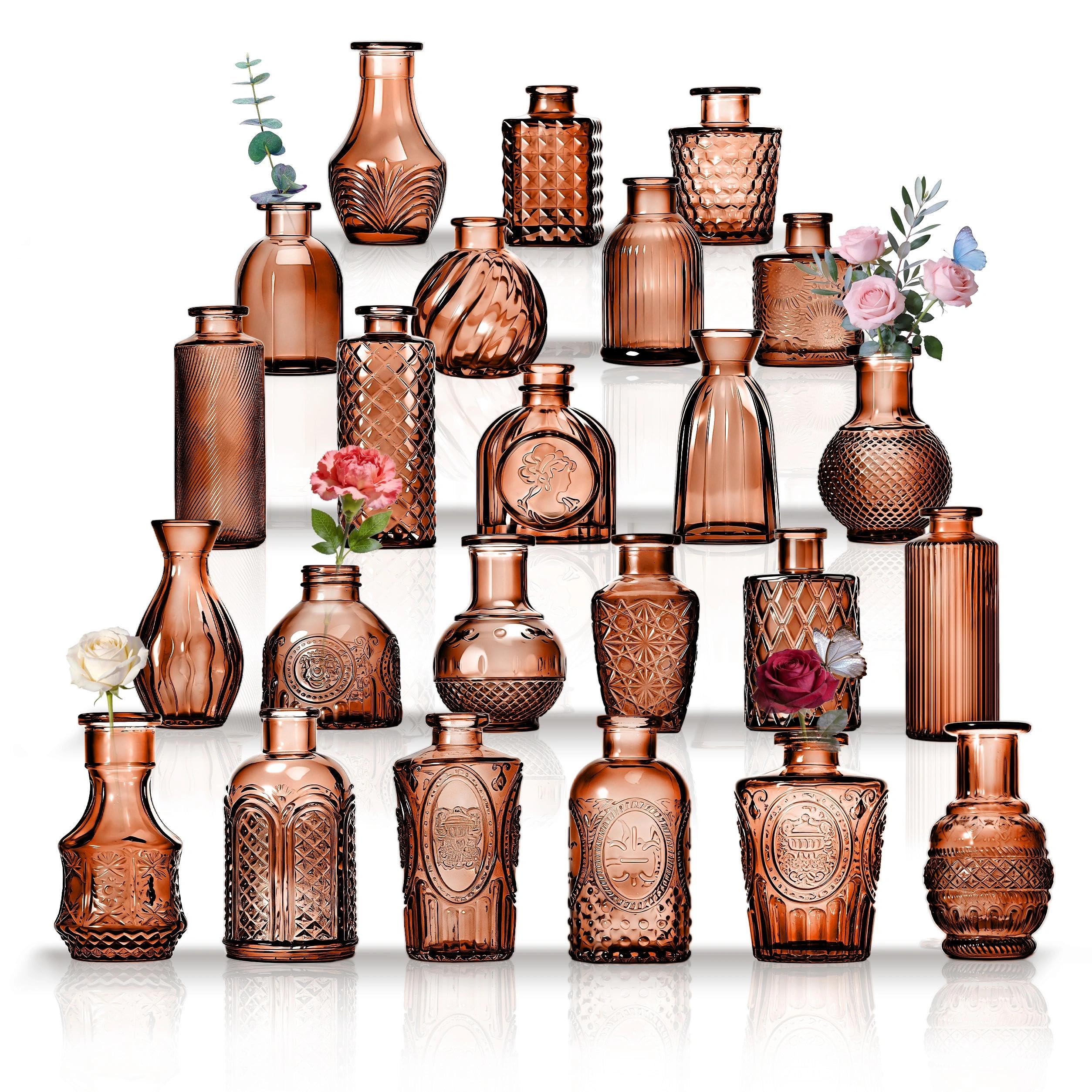 Vaso Decorativo In Vetro Con Avvolgimento In Corda Di Iuta, Stile Rustico E Nautico, Per Fiori Secchi, H14cm, Diametro 13cm - 2