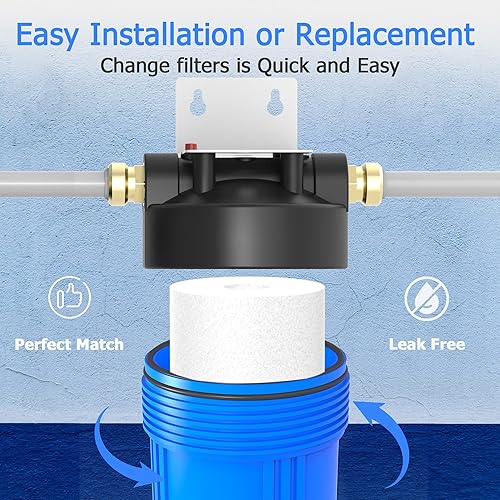 Miniatura 5 de Cartucho de filtro de agua de 5 micrones para toda la casa, filtros de sedimentos para agua de pozo, reemplazo universal para cualquier carcasa