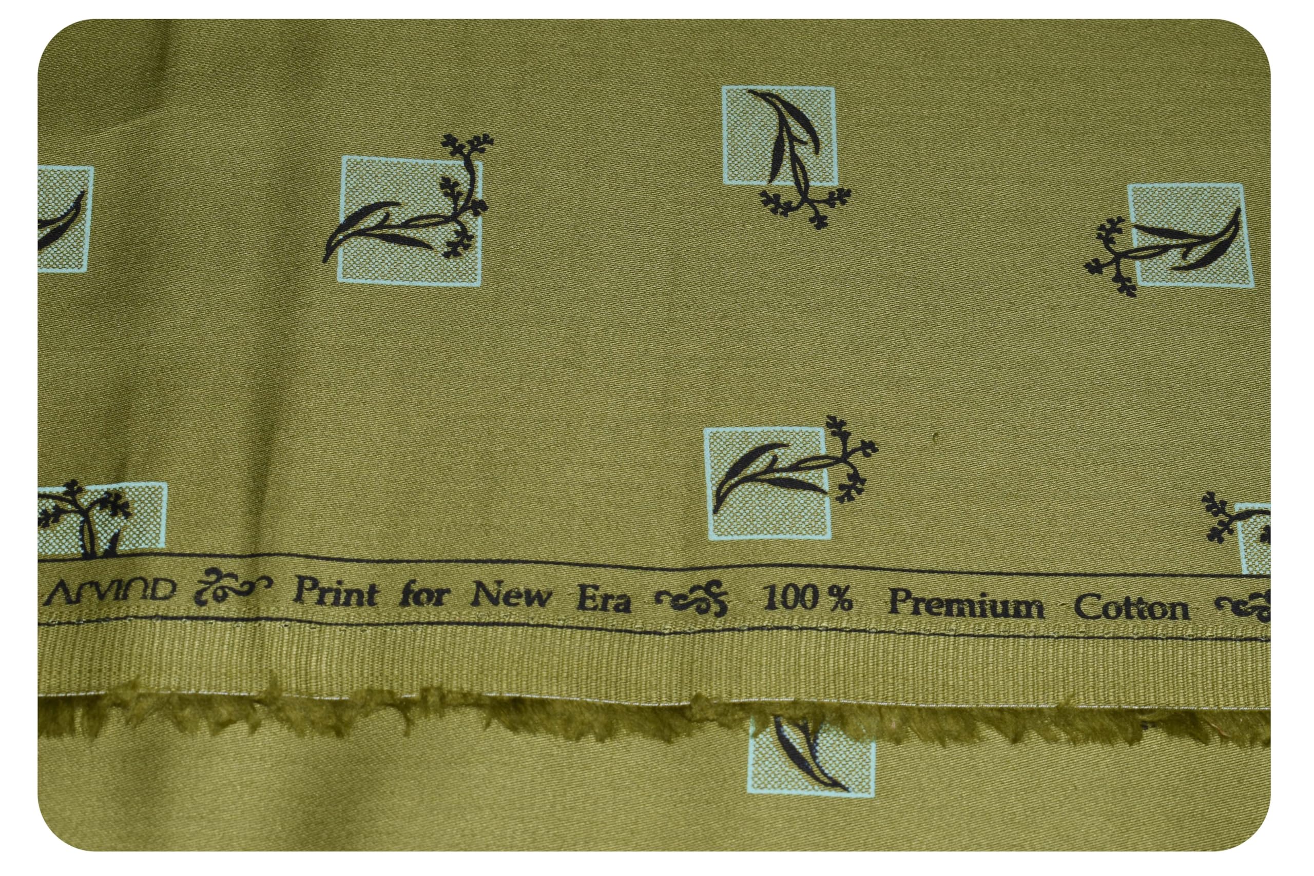arvind Men's Pure Cotton Satin Printed Unstitched Shirt Fabric (1.60 M, Free Size)-picture-10