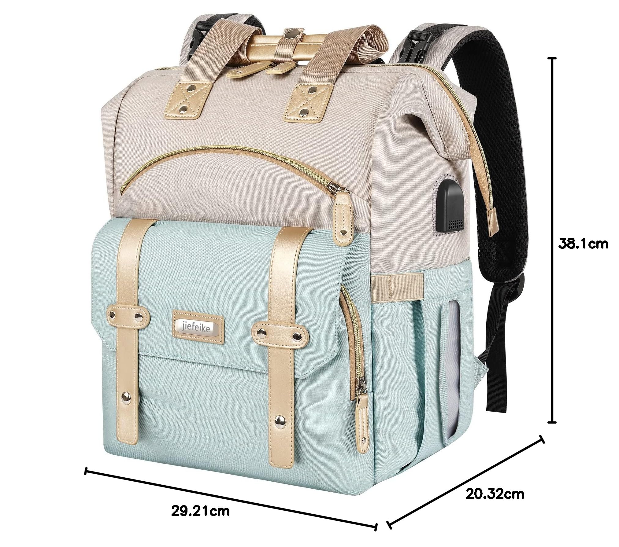 Jiefeike Wickeltasche, Rucksack