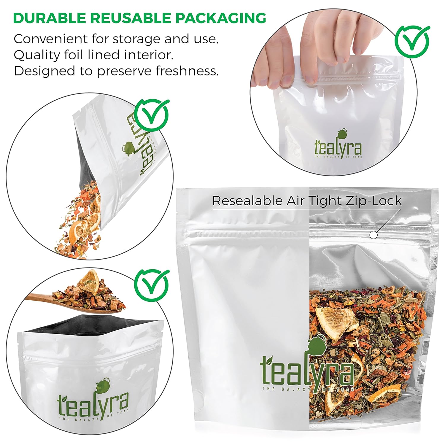 Tealyra - Orange Lemonade - Hibiscus - Eucalyptus - Lemongrass - Herbal Fruity Loose Leaf Tea Blend - VitaminsRich - Boost Immune System- 100% Natural – Hot and Iced - Caffeine-Free - 220g (8-ounce)