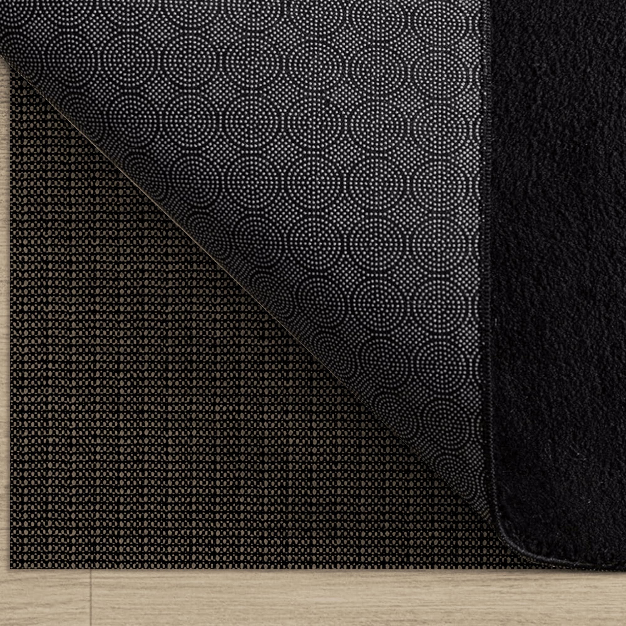 Sottofondo Antiscivolo 195 x 240 cm Antiscivolo e Tagliabile Rete per Tappeti Tagliabile Resistente per Cassetto Bagagliaio Auto Cucina, Nero