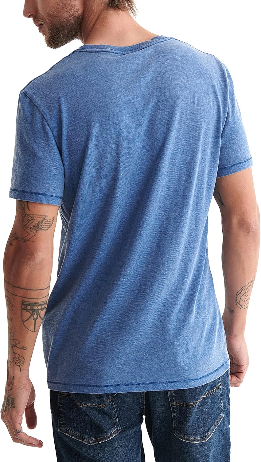 Lucky Brand Mens Venice Burnout V Neck Tee - Image 2