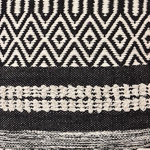 Miniatura 8 de REDEARTH · Puf otomano sin rellenos, con textura, cubo de almacenamiento, puf, reposapiés para sala de estar, dormitorio, guardería, habitación de