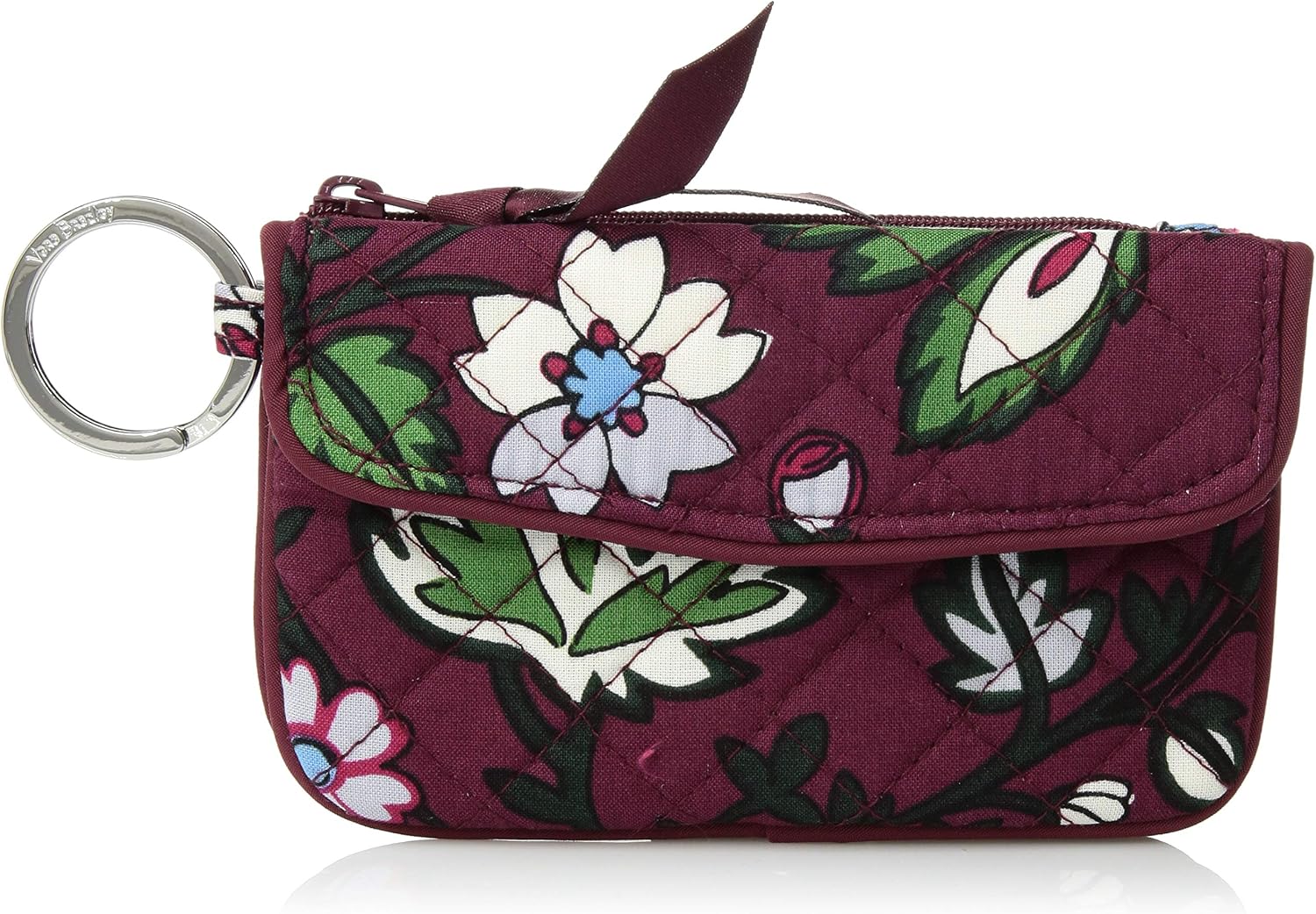 Vera Bradley Women's Wallet Signature Cotton Jen Zip ID Case, Camofloral, One Size