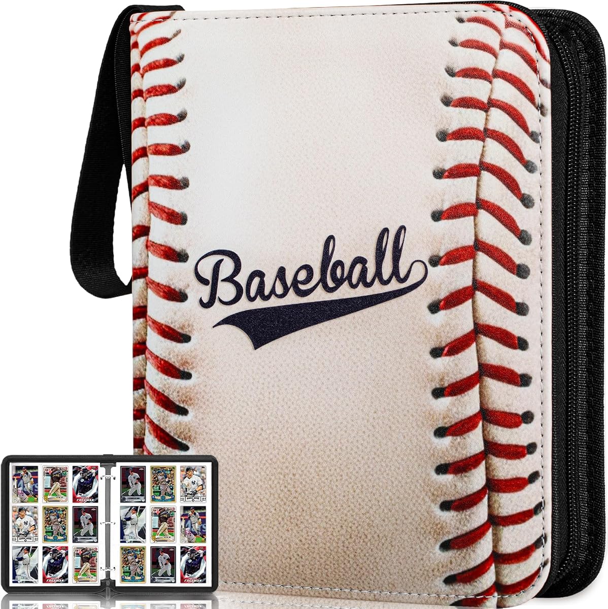 RONMONG Carpeta de Tarjetas de Béisbol, 990 Bolsillos, Álbum Protector de Tarjetas Comerciales | Fundas de doble cara para tarjetas de baloncesto 2026, almacenamiento y exhibición de tarjetas deportivas, gran regalo para coleccionistas, niños y fanáticos