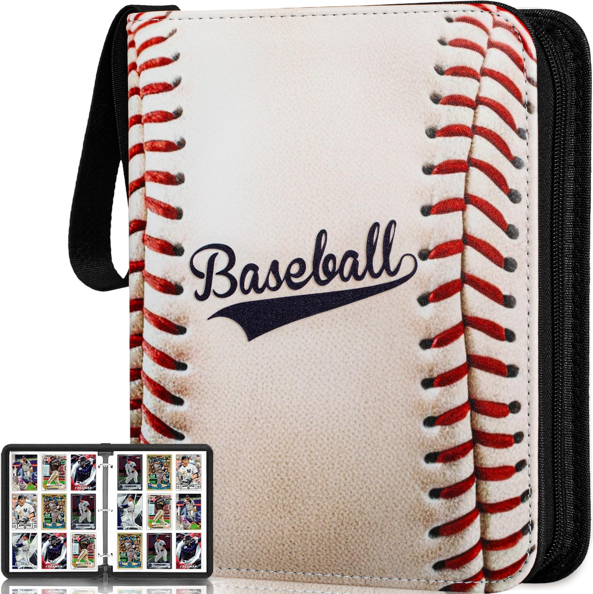 - RONMONG Baseball Card Binder,2025-2026 Sports Trading Card with Sleeves Holder Album,990 Pockets Baseball Card Holder Sheets Display Storage Protectors for Collectors Boys and Girls Gift