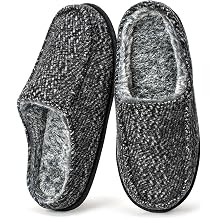 Cozylook Men's Slippers Memory Foam Non Slip House Shoes