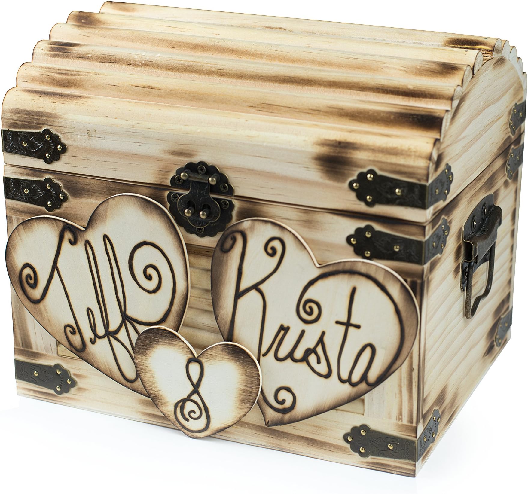 Large Shabby Chic and Rustic Wooden Card Box - Rustic Wedding Decor - Wedding Card Box - Rustic Wedding Card Box - Program Box