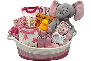 Nikki's Gift Baskets Deluxe Baby Girl Essentials Bundle of Joy Kit
