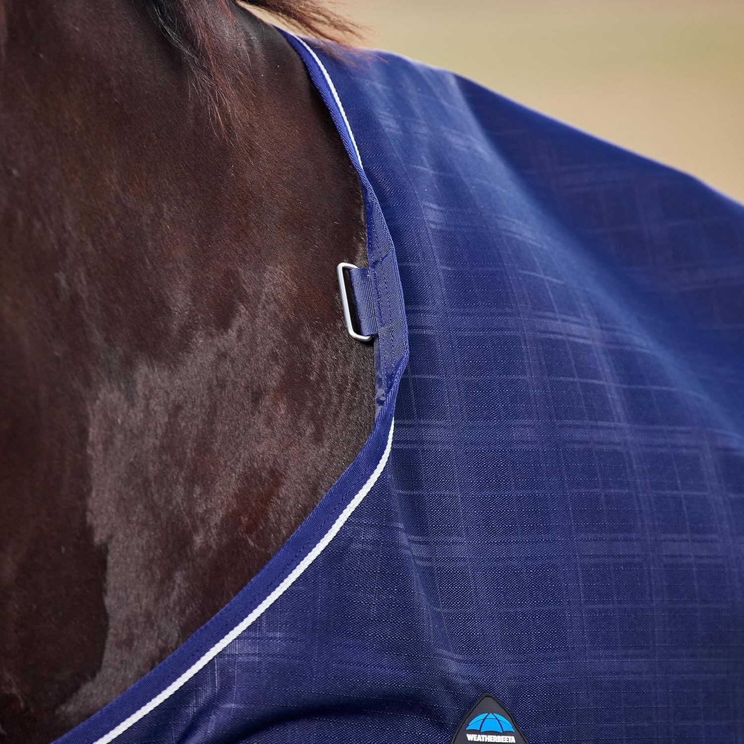 WeatherBeeta ComFiTec Prelim Turnout 100g, Navy Embossed Plaid, 72"