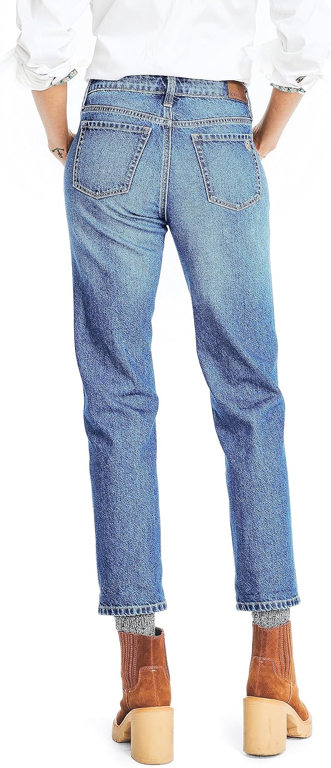 Nautica Women's Jeans Co. Mid-Rise Boyfriend Denim
