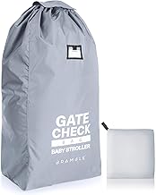 BRAMBLE L Storage and Transport Bag for Strollers and Car Seats for Air Travel, 116 x 53 x 36 cm – Waterproof, Strong & Durable (Black), grey, Children's Luggage