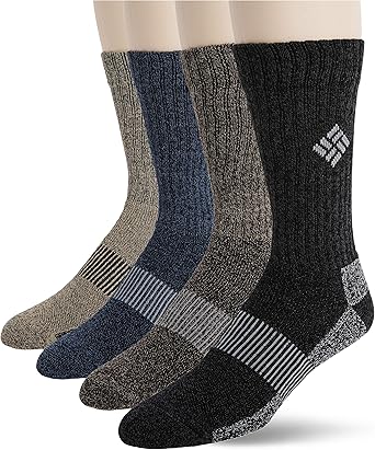 Columbia Mens Moisture Control Basic Crew 4-Pack