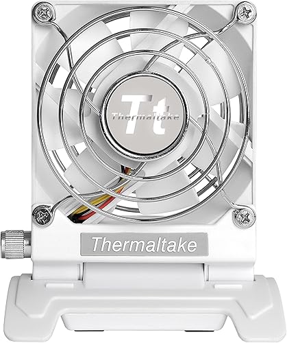 Thermaltake, ventilador móvil., Blanco 8cm