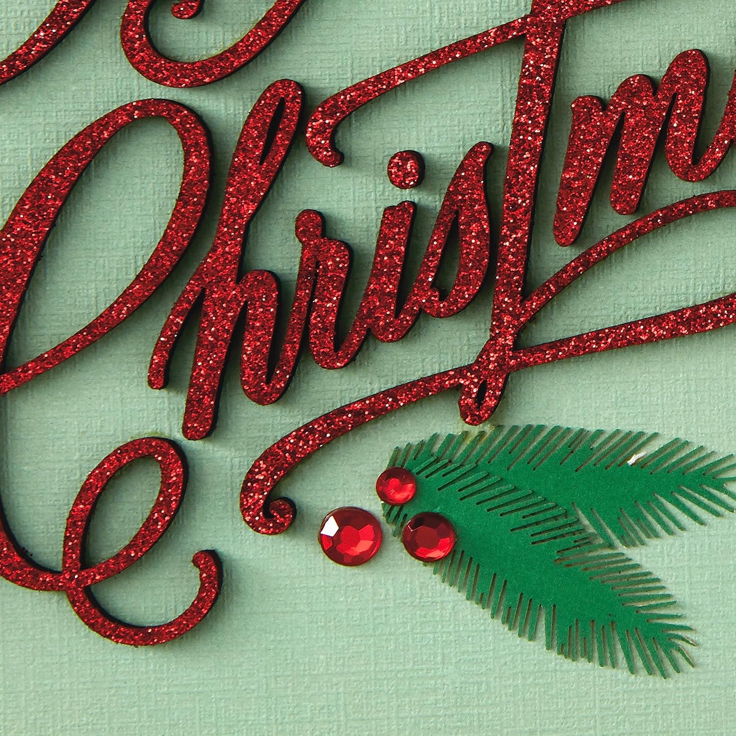 Signature Collection Christmas Card from Hallmark - 3D Effect Lettering Design