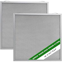 2-Pack Range Hood Grease Filters 5-Layer Aluminum Mesh 14 X 13.7 X 0.4 Inchs Compatible with Broan Nutone Replace# S97017415 97017415