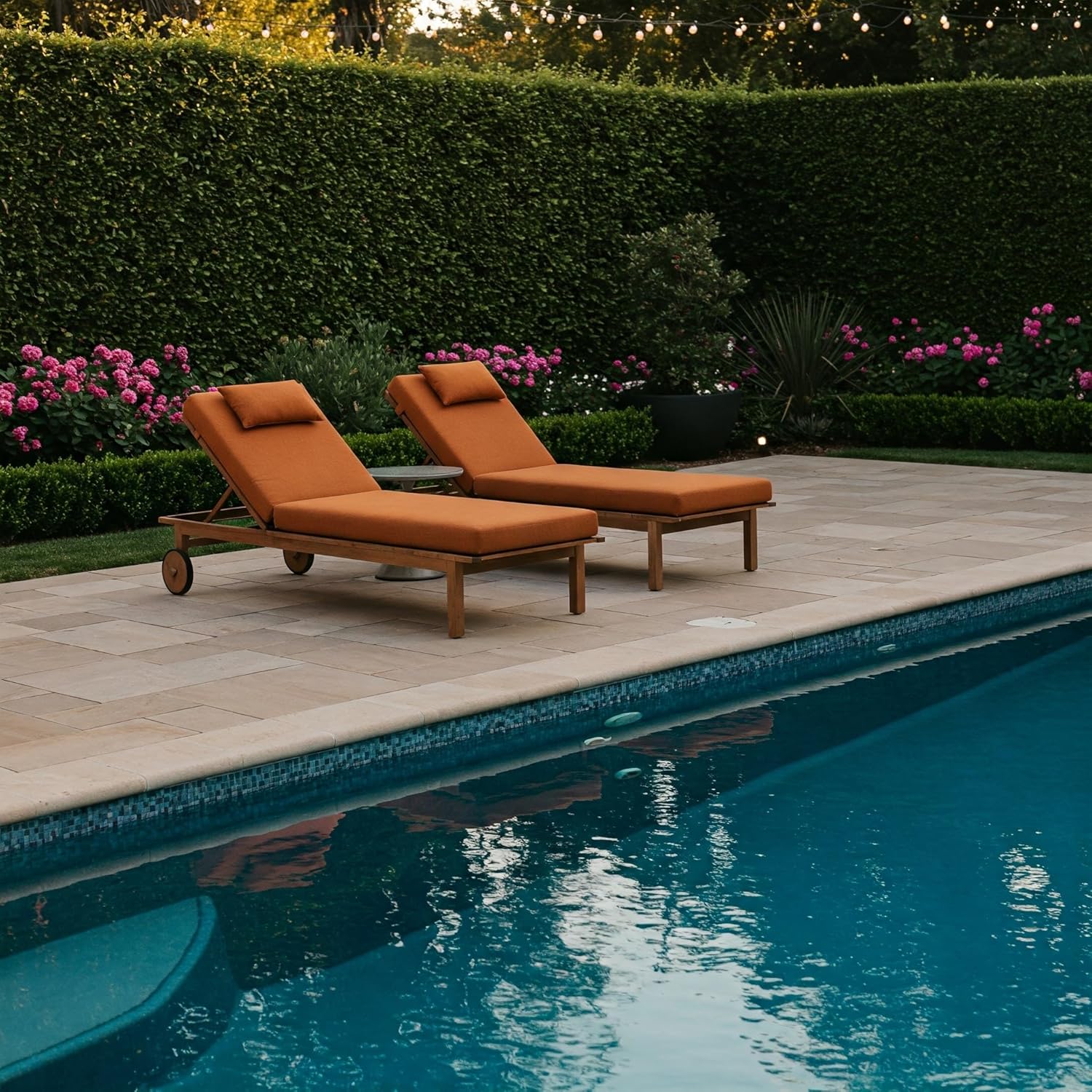 RSH Decor Sunbrella Tufted Chaise Lounge Seat Cushion, 72”x22” All-Weather Fabric, Water and Fade-Resistant, Outdoor Chair Cushion for Patio Furniture, | Canvas Forest Green - Made in USA