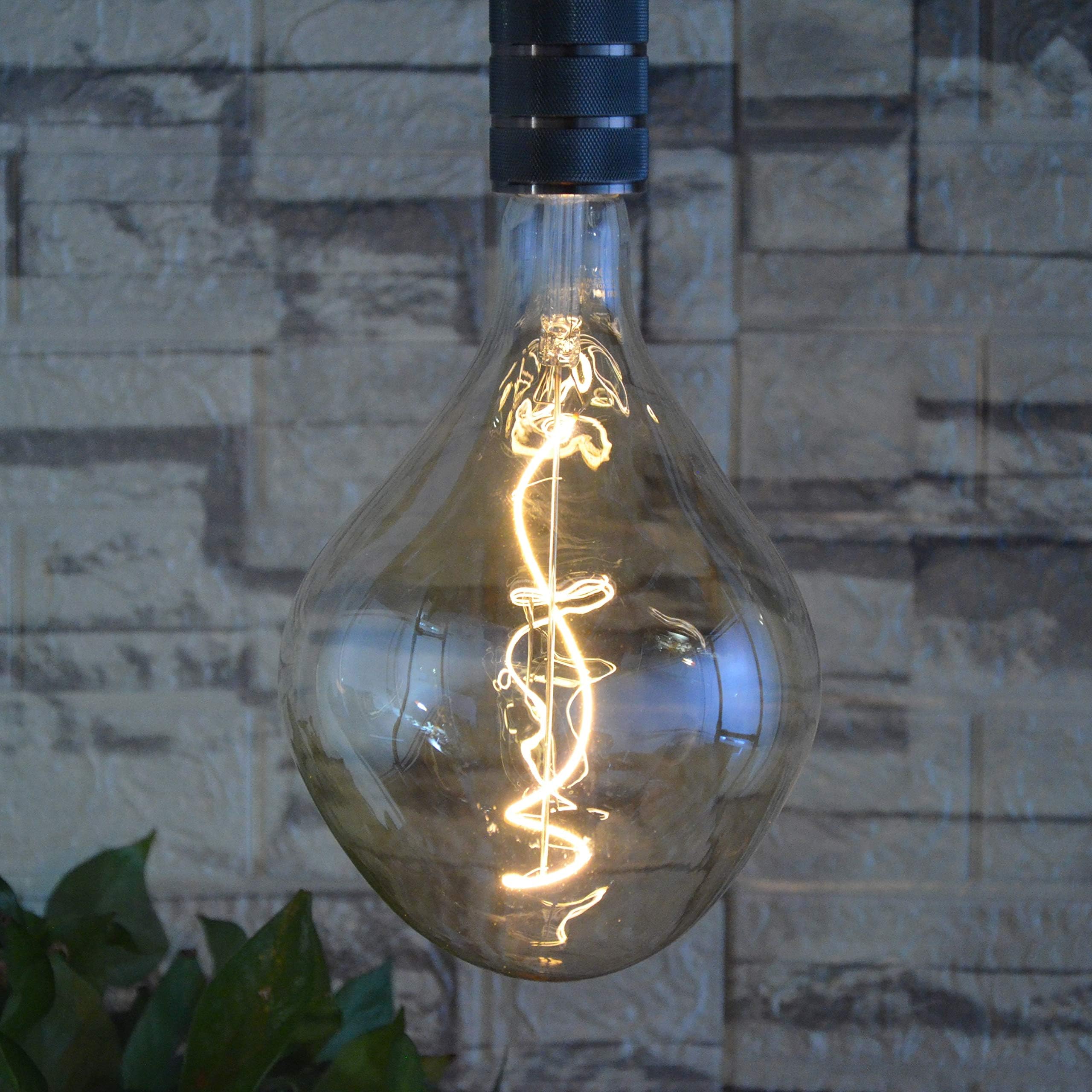 SD LUX E27 Decorative Light Bulbs LED Globe 5W 250LM (25W Equi.) Pendant Light XXL Large Vintage Bulbs Dimmable Pendant Lighting Warm White 2200K,1 Pack (A165SL-EU)