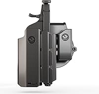 Vista 12 de Orpaz T40 - Funda ajustable y modular S&W M&P compatible con OWB S&W M&P 2.0 soporte de 0.354 in con luz/láser/vista/óptica, asegurará tu pistola