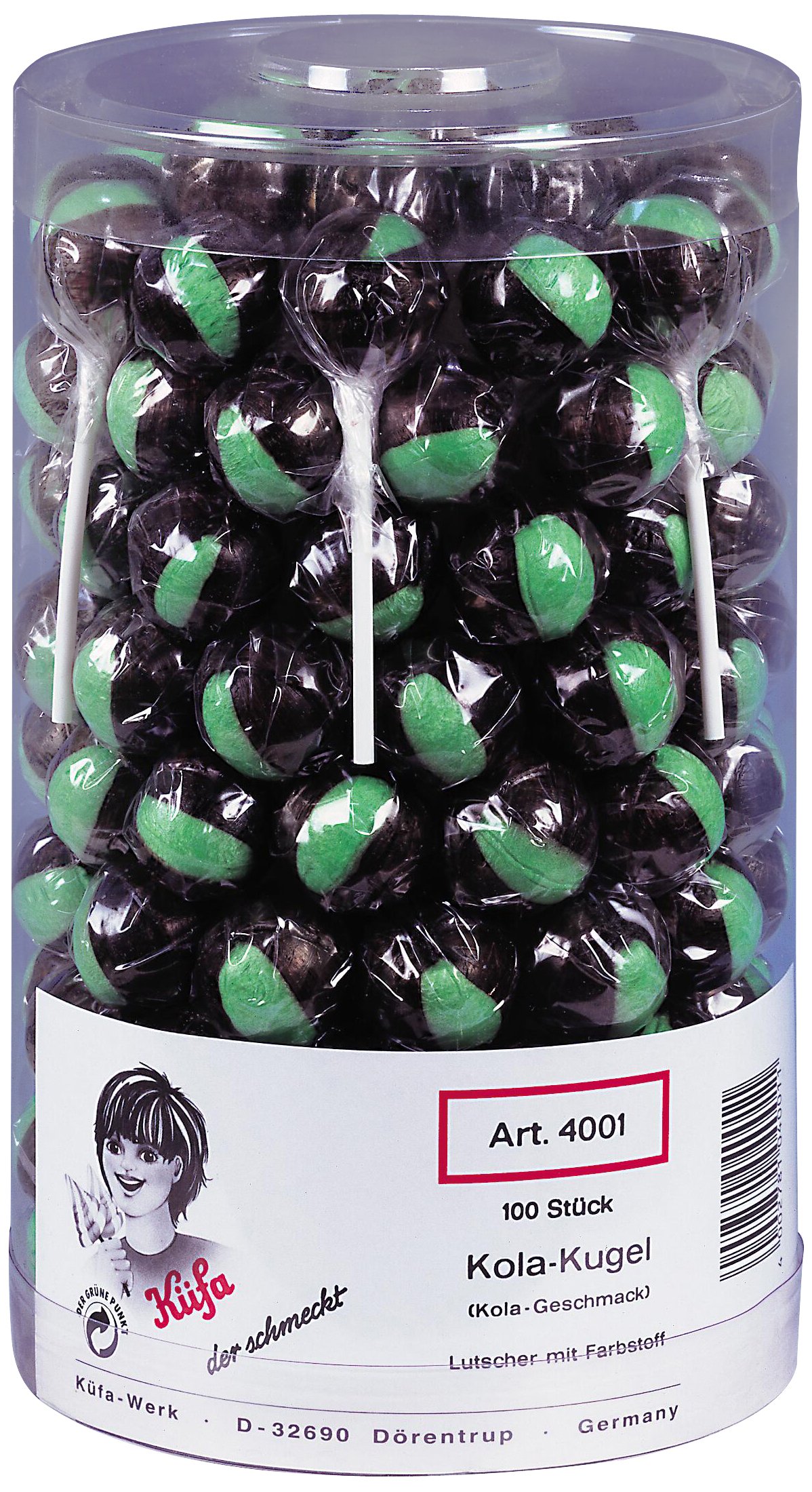 Küfa Lolly Cola Kugel 100 St. 1,7kg