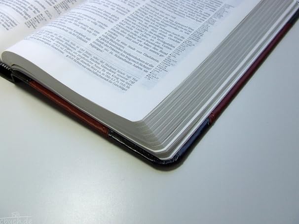 German Bible Die Bibel, Schlachter 2000, 2-toned Brown and Black, leather-soft, Contemporary Bible