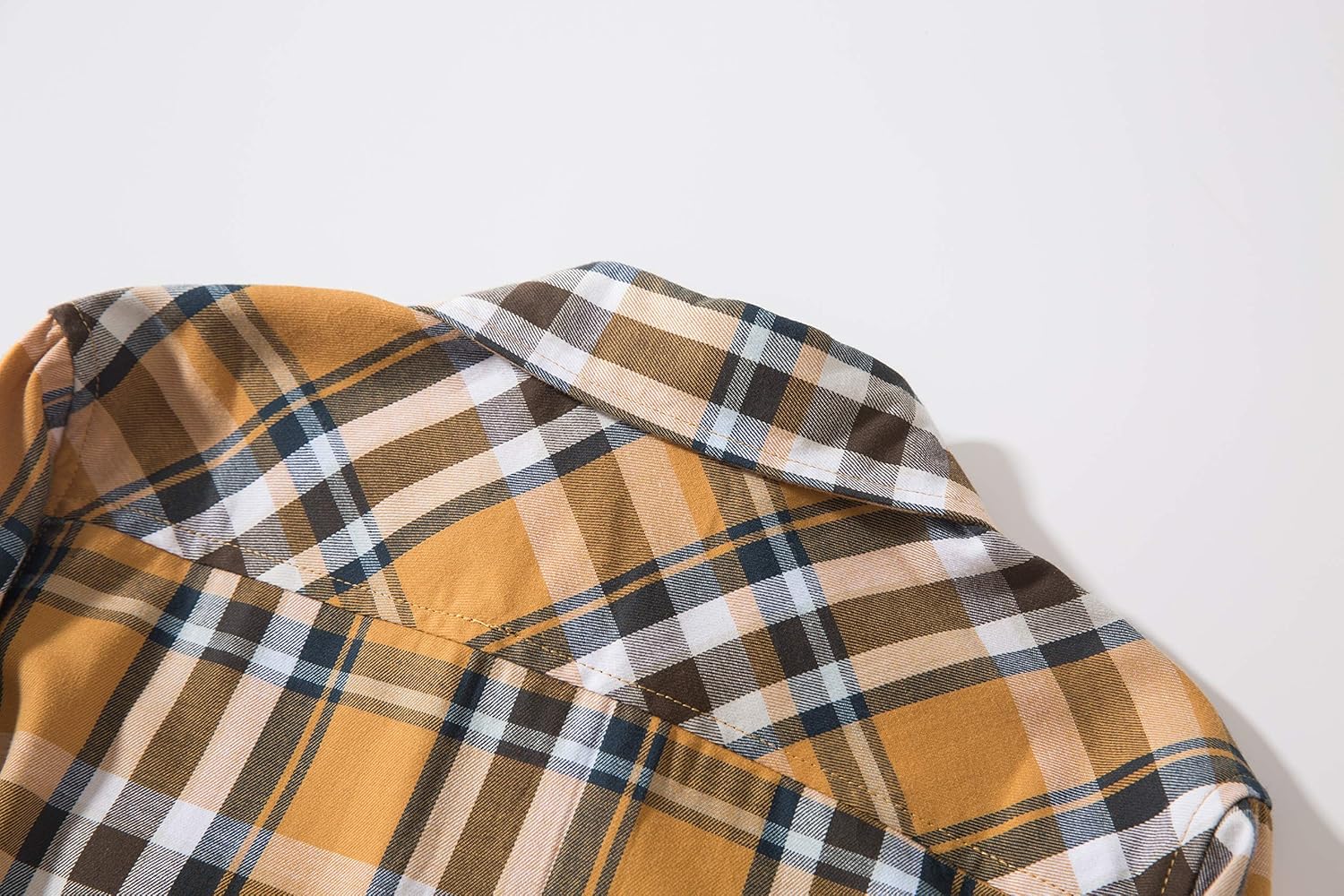 Tronjori Boy's Long Sleeve Button Down Woven Shirt - Image 7