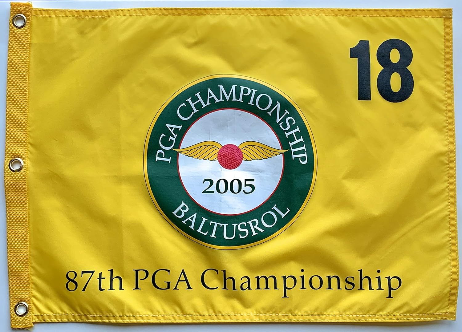2005 Pga Championship flag baltusrol golf pin flag phil mickelson wins