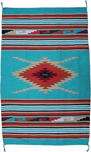 Miniatura 9 de Alfombra bohemia del suroeste – Alfombra bohemia lavable – Alfombra occidental – Alfombras rústicas para sala de estar, zona al aire libre, Diamante