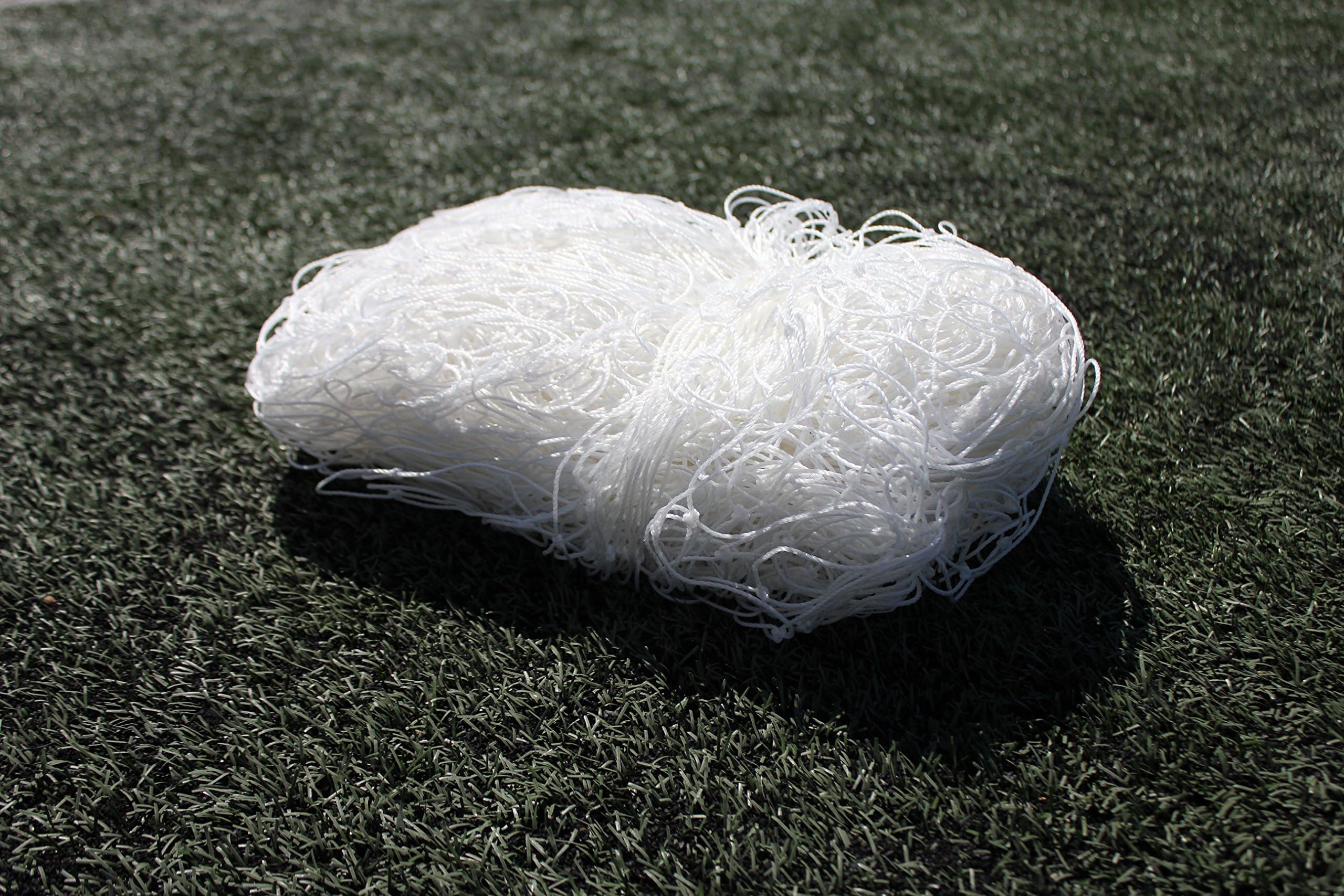 Soccer Goal Net, 24' x 8' x 2' x 4½' 3.5mm, 4" Square Knotted Twisted HDPE Twine, Official Regulation Size Portable Goal Replacement Netting (24 x 8 x 2 x 4½)