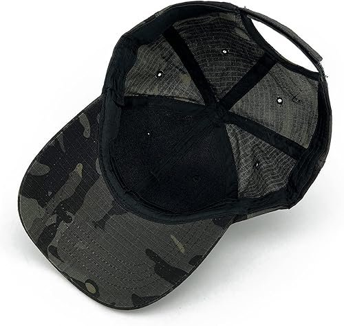 Miniatura 4 de REDSHARKS Gorra de béisbol de camuflaje de serpiente con bandera estadounidense operador táctico del ejército militar del ejército para disparar caza