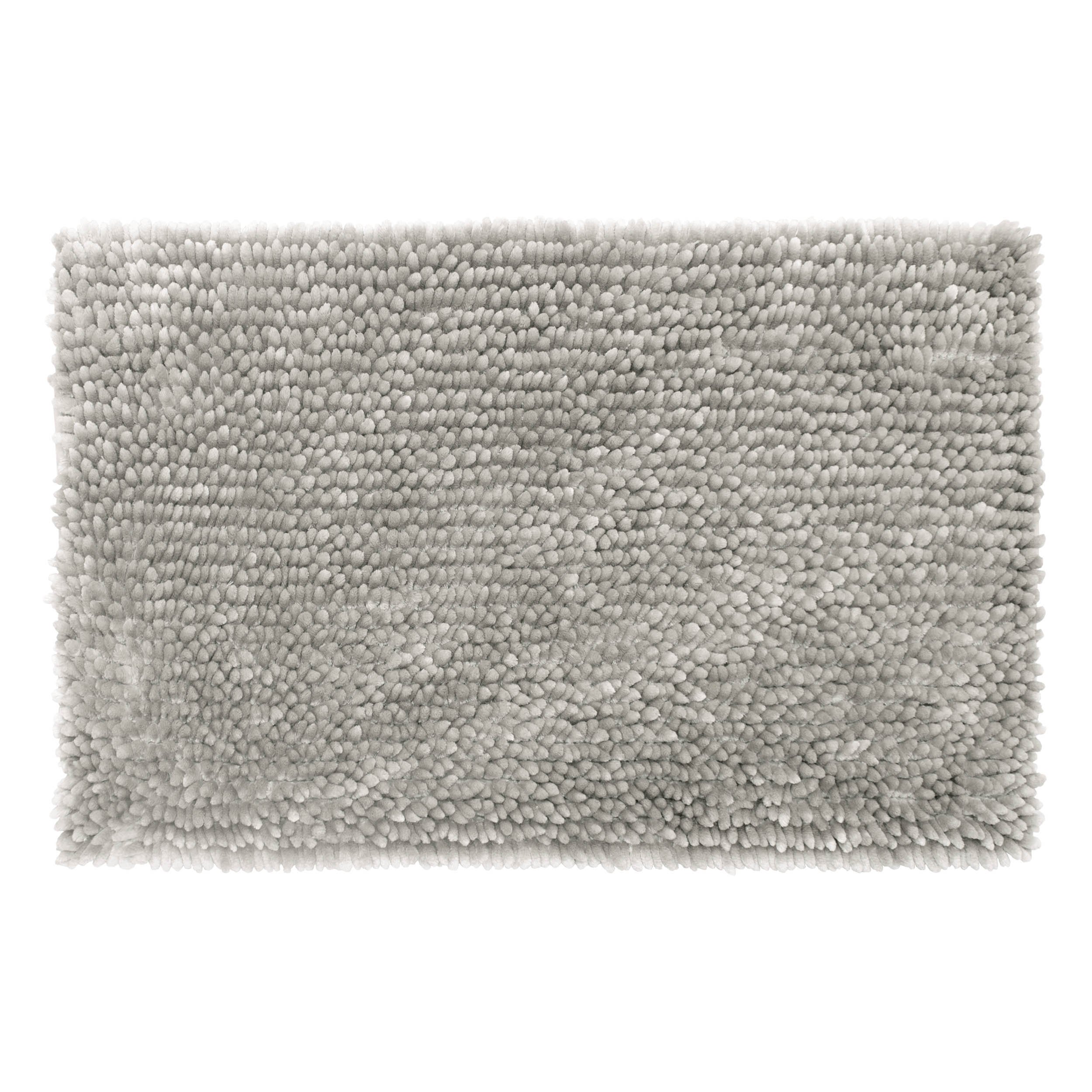 Jean Pierre Mega Butter Chenille 27" x 45" Bath Mat, Light Grey